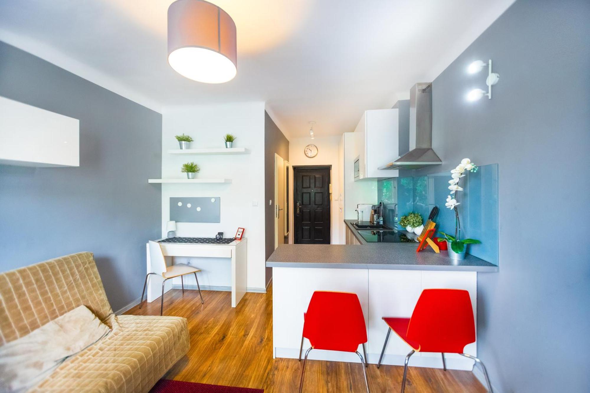 ורשה Cozy Studio Next To The Metro And City Center מראה חיצוני תמונה